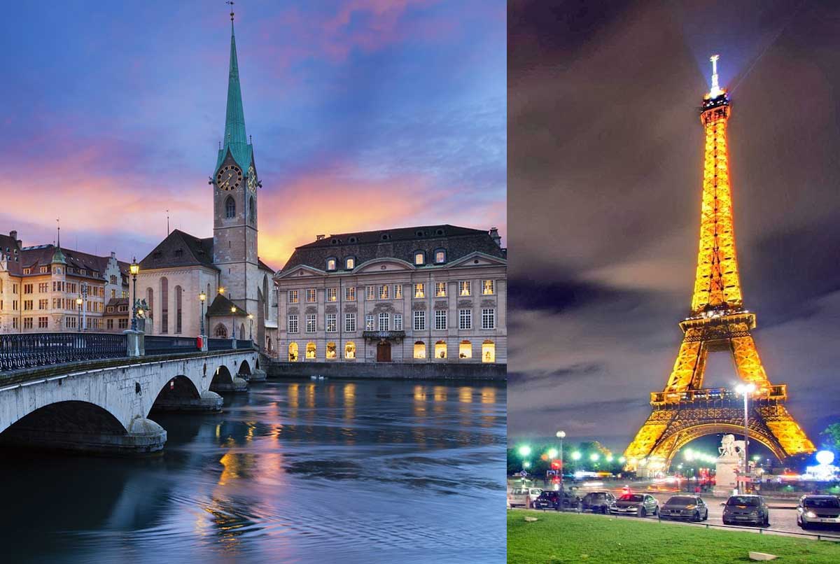 Swiss and Paris Package